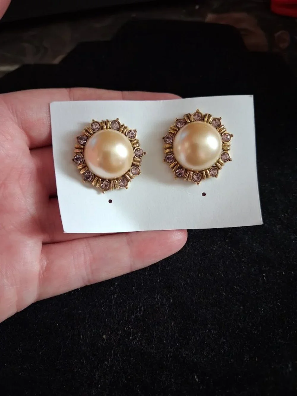 Retro style stud earrings